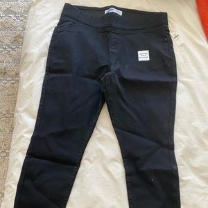 Black jean leggings, 14 petite, Old Navy